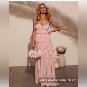 Vici Poppy ruched maxi dress